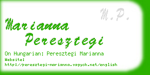 marianna peresztegi business card